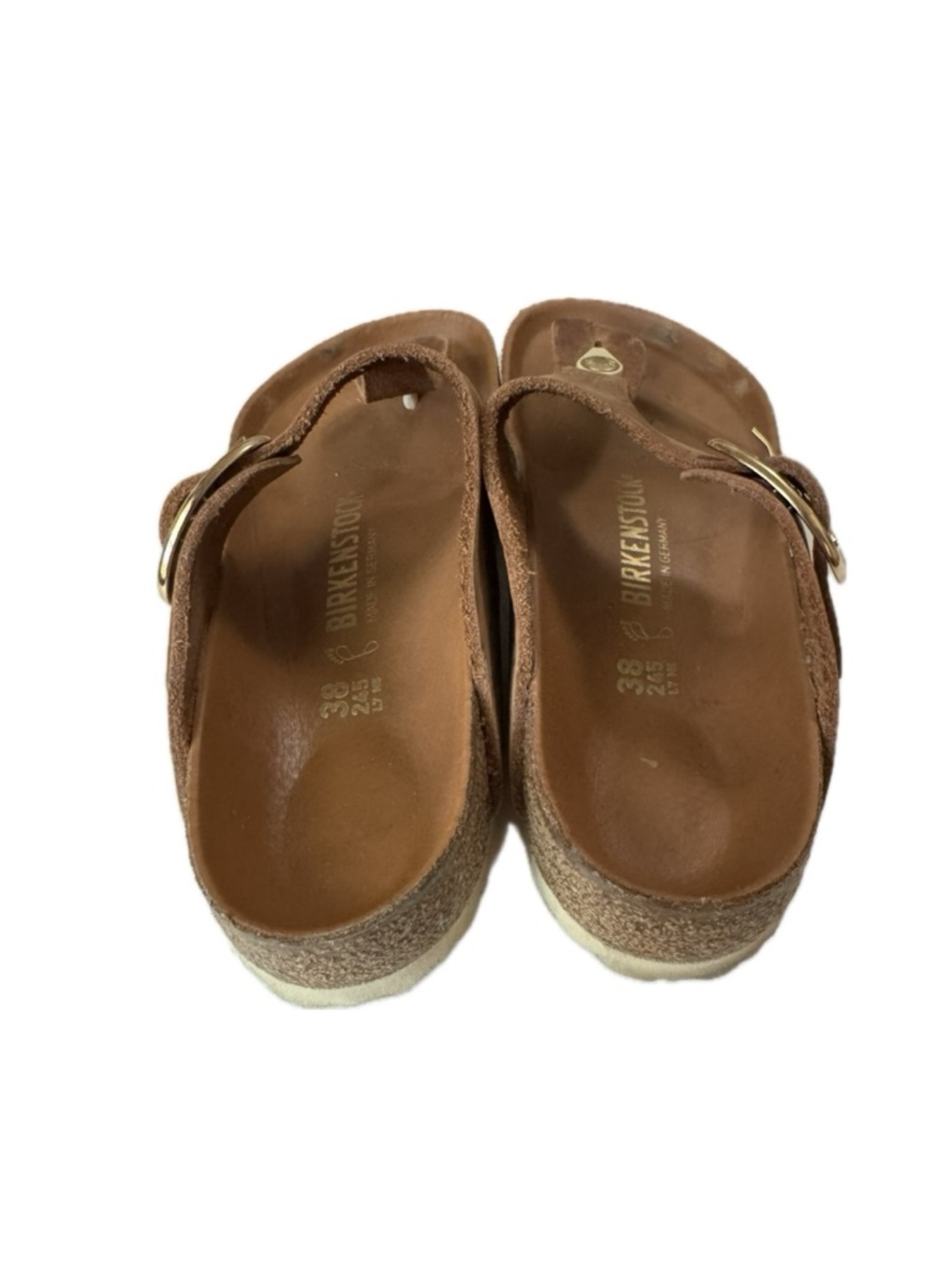 Birkenstock Gizeh Big Buckle Sandal in Cognac Size 38 EU/7.5 US - Picture 5 of 13